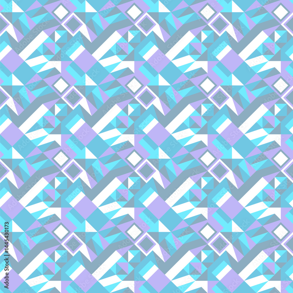 Poster colorful diagonal mosaic pattern background - abstract vector design
