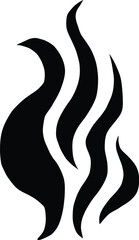 Aromas vaporize icon. Smells vector line icon, hot aroma, stink or cooking steam symbols, smelling or vapor, smoking or odors sign on white background