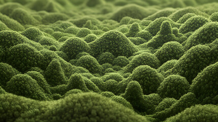 Dense green forest 