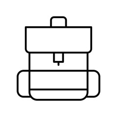 backpack line icon