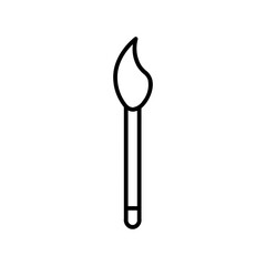 paint brush line icon