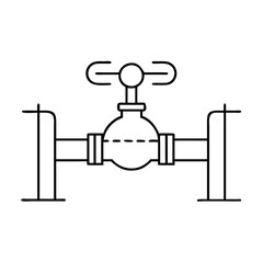 pipeline icon, pipeline line art - simple line art of pipeline, perfect for pipeline logos and icons