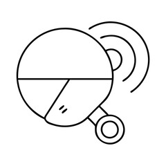 ping icon, ping line art - simple line art of ping, perfect for ping logos and icons