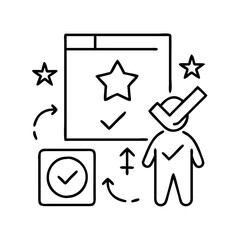 priority icon, priority line art - simple line art of priority, perfect for priority logos and icons