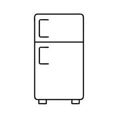 refrigerator icon, refrigerator line art - simple line art of refrigerator, perfect for refrigerator logos and icons