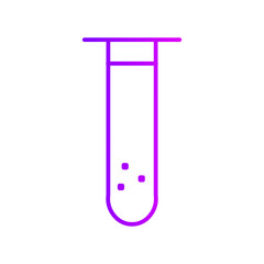 test tube gradient icon