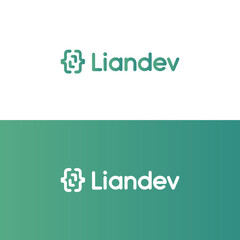 Programming code and computer L letter logo template. Coding logo vector design. Computer science logotype. Digital code logo with letter L design coding Vector Image.