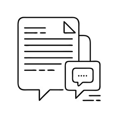 speech to text icon, speech to text line art - simple line art of speech to text, perfect for speech to text logos and icons