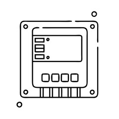 Obraz premium ssd icon, ssd line art - simple line art of ssd, perfect for ssd logos and icons