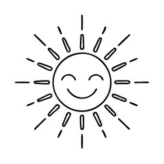 sun optimism icon, sun optimism line art - simple line art of sun optimism, perfect for sun optimism logos and icons