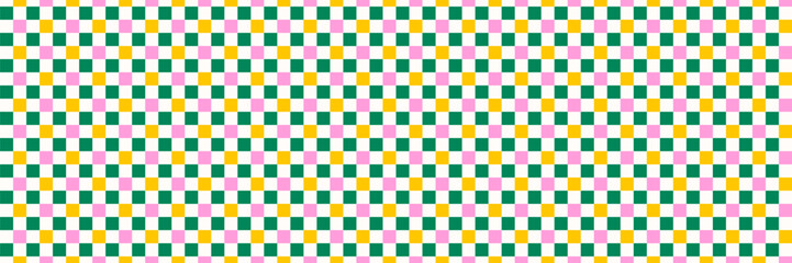 Retro fun colored checkerboard seamless pattern. Playful geometric square vector wallpaper print template for textile, fabric covers, packaging and gift wrap.