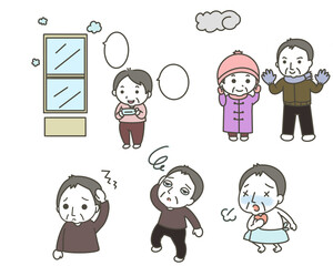 ヒートショック対策のイラスト②