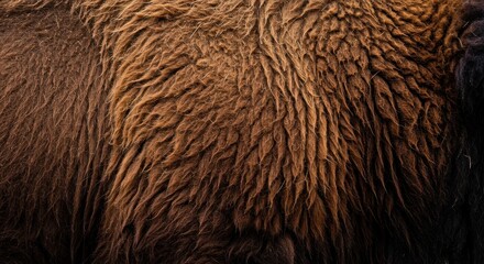 Bison Fur Texture Photo