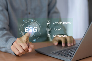 ESG icon for Environment Social and Governance