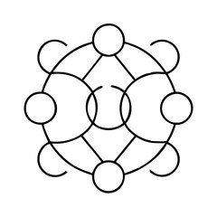 unity icon, unity line art - simple line art of unity, perfect for unity logos and icons