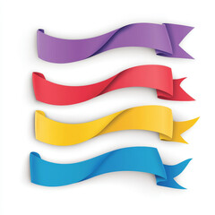 Obraz premium Simple color banner on a white background with a clean and minimalistic design.