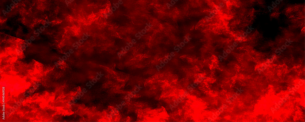 Wall mural abstract red black realistic cloudscape atmosphere mist or smog vector. abstract watercolor red grun