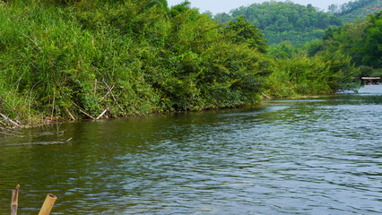 Mountain and river views of Thailand