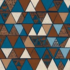 Abstract Geometric Triangle Pattern