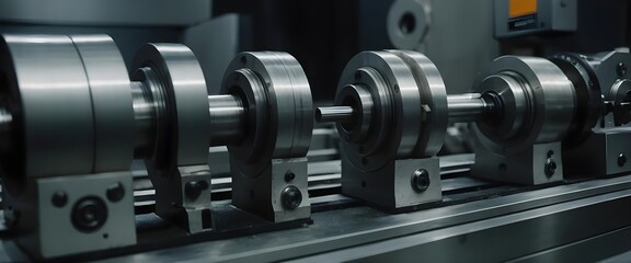Fototapeta premium Industrial Precision Machining Process
