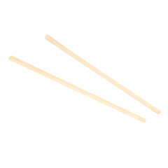 Wooden chopsticks white background