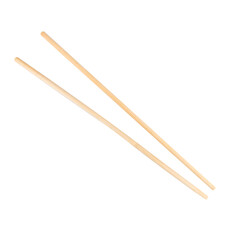 Wooden chopsticks white background