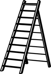 Ladder outline vector illustration