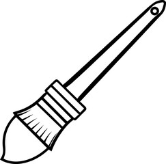 brush outline vector illustration