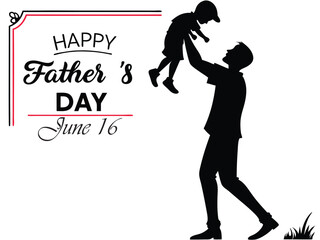 Happy Father&rsquo;s Day vector