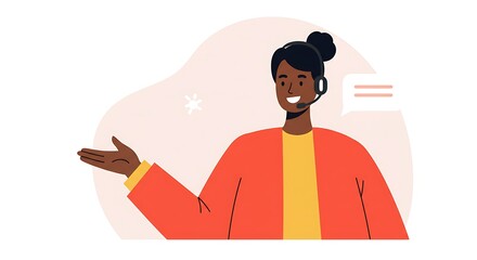 Friendly Customer Service Representative Offering Support and Assistance