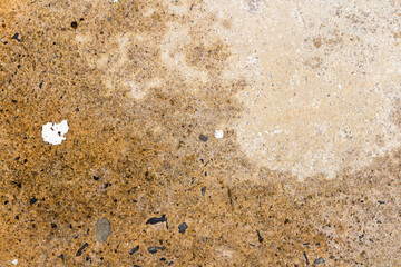 Wet cement surface art retro closeup