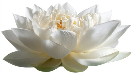 Fototapeta premium Beautiful white lotus flower image