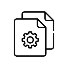File Management Icon vector stock illustration