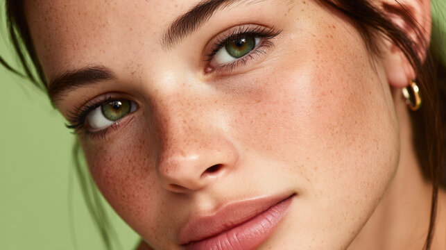 Closeup portrait of a woman