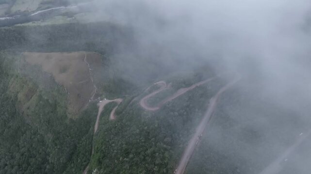 Morro dos Cabritos in Aparados da Serra, Praia Grande Santa Catarina Canyons. Aerial view.