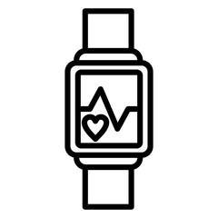 Smartwatch Simple Icon Vector Illustration Concept