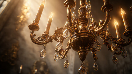 Luxurious antique chandelier