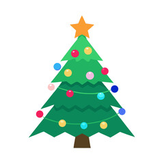 Obraz premium christmas tree vector illustration