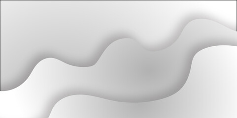 Abstract white gray satin texture background fluid flow with smooth line futuristic graphic design dynamic wave shapes banner background design banner, pattern, wallpaper, template, Vector 