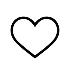 Black Outline of a Heart