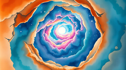 Stars Illuminating Night Clouds: A Celestial Dance in the Evening Sky