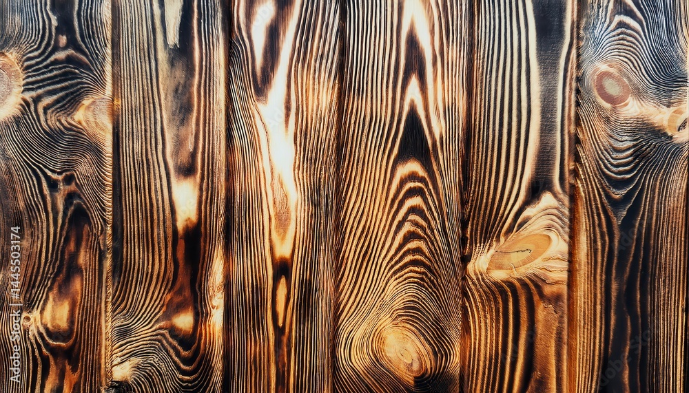 Poster charred wood planks texture background for rustic web design, print media, or branding projects high-resolution natural grain graphic resource

