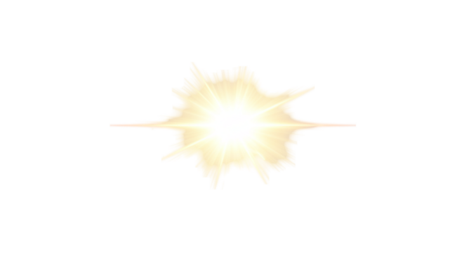 Bright explosion energy blast effect isolated on white background, perfect for action game visuals, comic book effects, animation overlays, and cinematic or fantasy power burst design