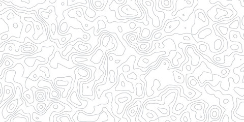 Topographic map background geographic line map with elevation assignments. Grey and White background with topographic wavy pattern design. paper texture Imitation of a geographical map shades.