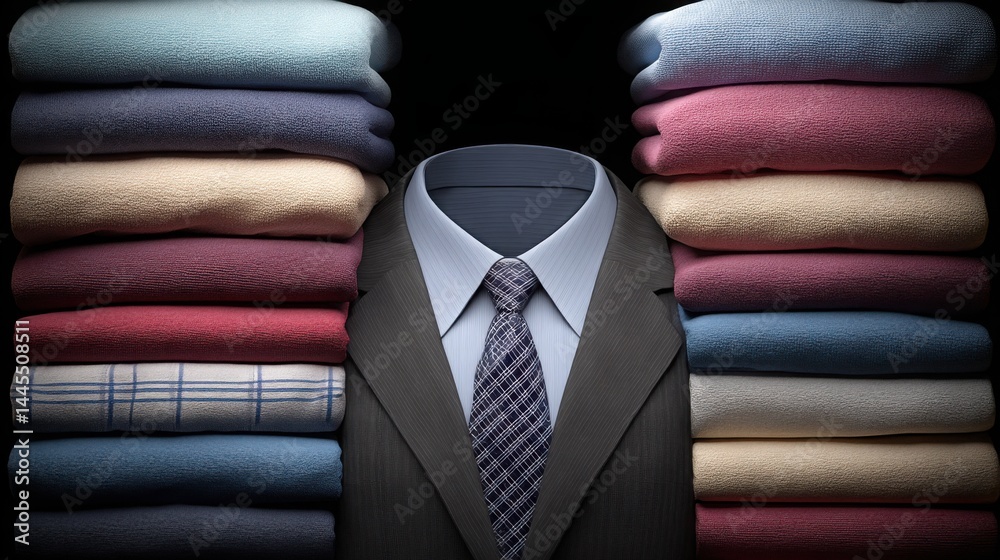 Poster business simplification director dressed in a suit focused on removing complexity to enhance operati