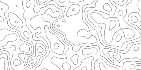 Topographic map background geographic line map with elevation assignments. Black and White background with topographic wavy pattern design. paper texture Imitation of a geographical map shades.