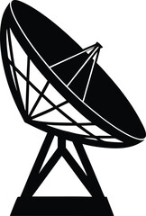 vector satellite dish broadcasting vector illustration