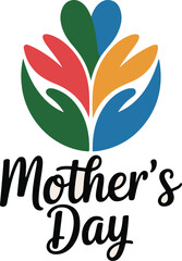 mothers day logo vector