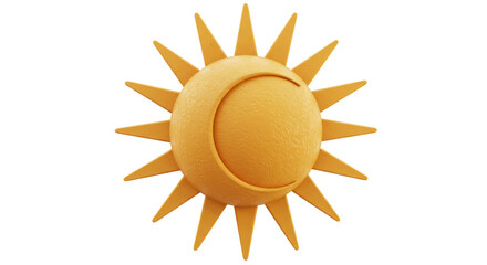 Isolated Sun and Moon Symbol