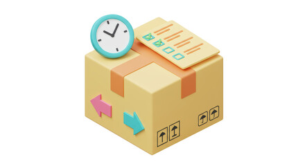 Isolated Delivery Box with Clock